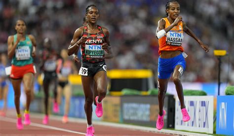 Hassan and Kipyegon run in same opening heat of the 5,000 at worlds, treating it like a final